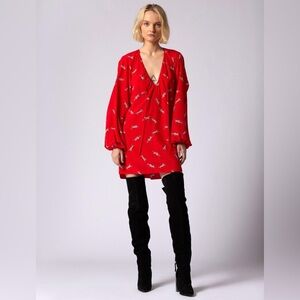 Equipment Cameron mini silk dress